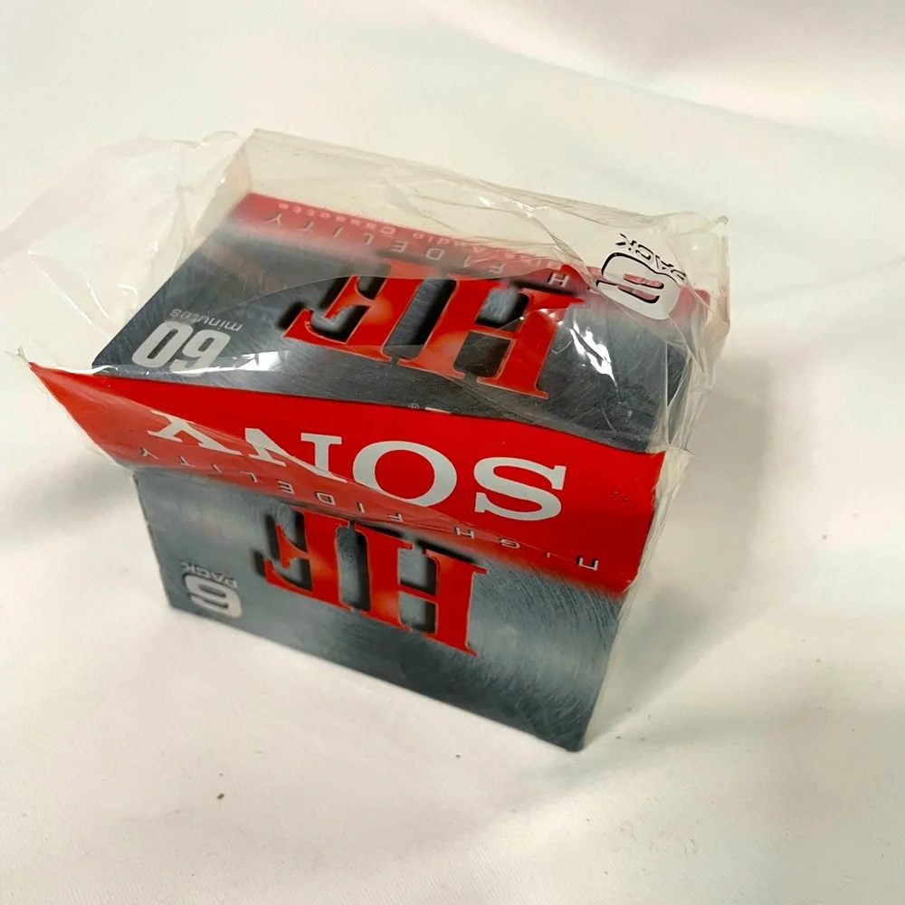 NWT lot of 5 Sony High Fidelity Normal Bias Audio Cassettes 60 minutes each